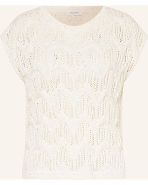 DARLING HARBOUR Stricktop mit Pailletten - Natur