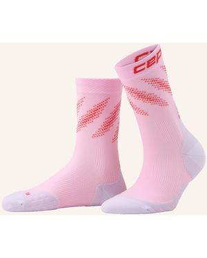 Cep Laufsocken RUN EDT. ELLIPTIC MID CUT MID CUSHION - Pink