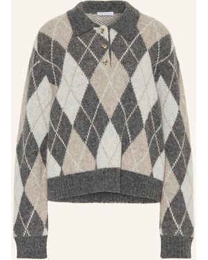 Mrs & HUGS Pullover mit Alpaka - Grau
