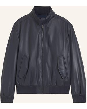 BOSS Lederjacke C-MARAC - Blau