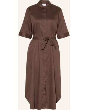 Comma, Hemdblusenkleid - Braun