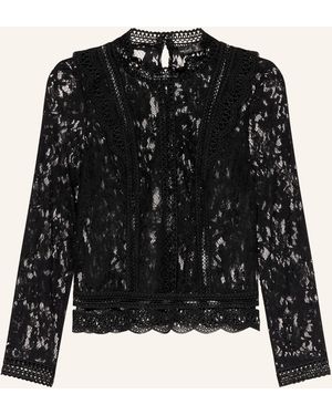 Van Laack Blusenshirt VL-TALESIA-XX aus Spitze - Schwarz