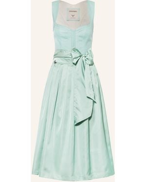 CocoVero Dirndl NELLIE mit Leinen - Blau