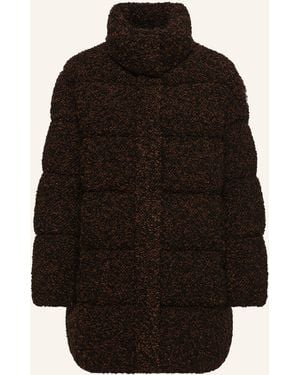 Moncler Lightweight-Daunenjacke aus Bouclé - Schwarz