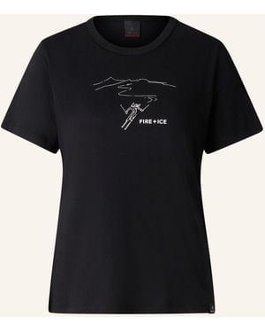Bogner Fire + Ice FIRE+ICE Baumwoll-T-Shirt Zyssa - Schwarz