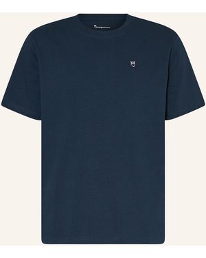 Knowledge Cotton T-Shirt LOKE - Blau