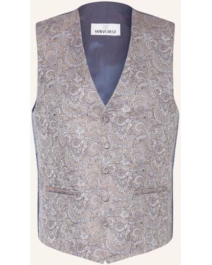 Wilvorst Anzugweste Extra Slim Fit - Grau