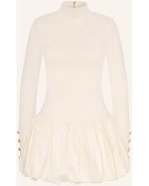 Aje. Kleid ELODI im Materialmix - Natur