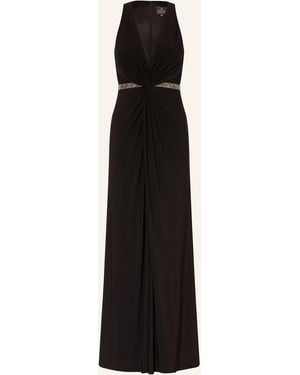 Adrianna Papell Abendkleid mit Schmucksteinen - Schwarz