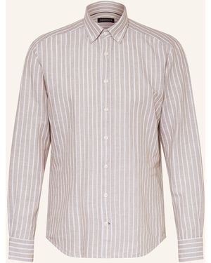 STROKESMAN'S Hemd Regular Fit mit Leinen - Mehrfarbig