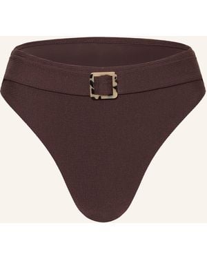 Cyell High-Waist-Bikini-Hose WAVY BROWN - Lila