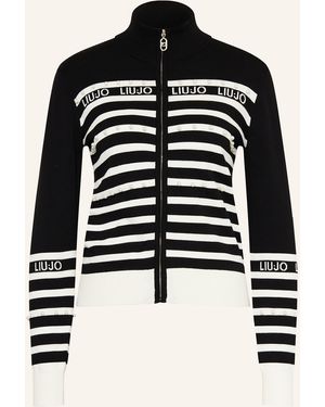 Liu Jo Strickjacke mit Schmuckperlen - Schwarz