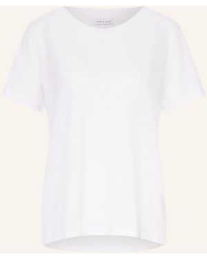 Mrs & HUGS T-Shirt aus Leinen - Weiß