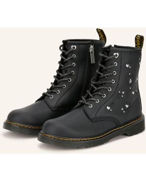 Dr. Martens Schnürboots 1460 HS mit Nieten - Schwarz