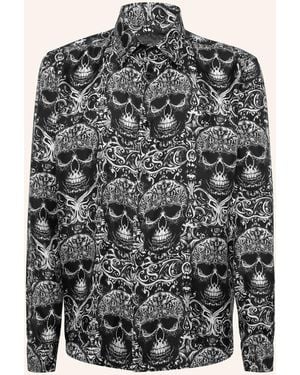 Philipp Plein Hemd SKULL - Grau