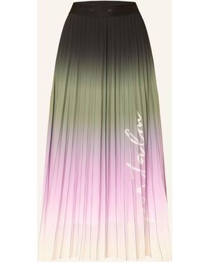 Sportalm Plisseerock aus Satin - Pink
