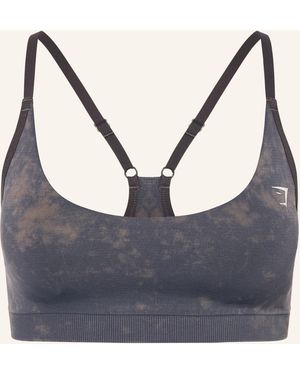 GYMSHARK Sport-BH EVERDAY SEAMLESS - Blau