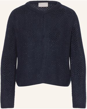 Hemisphere Strickjacke mit Cashmere und Glitzergarn - Blau