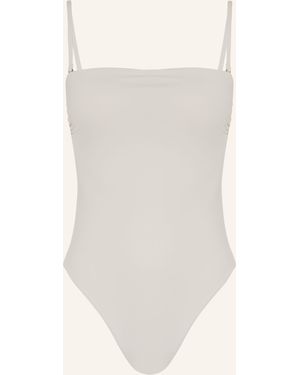 Calvin Klein Bandeau-Badeanzug CK ESSENTIALS - Weiß