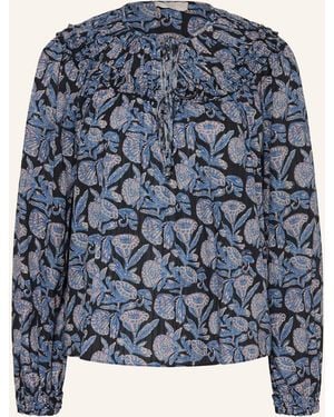 Ulla Johnson Blusenshirt FLORELLE mit Rüschen - Blau