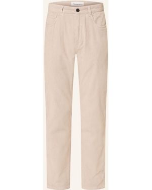 Knowledge Cotton Cordhose CHUCK Classic Straight Leg Fit - Natur