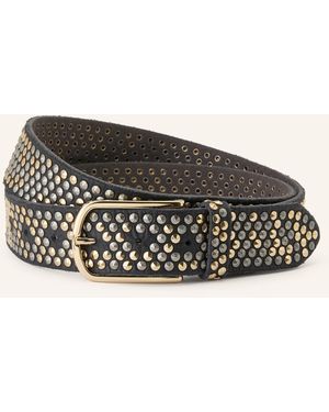 B. Belt Ledergürtel ZOE mit Nieten - Schwarz