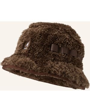 Kangol Bucket-Hat aus Kunstpelz - Braun
