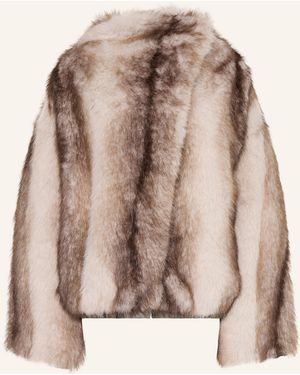 Frankie Shop Kunstfell-Jacke VERA zum Wenden - Natur