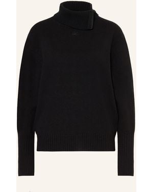 Courreges Rollkragenpullover aus Merinowolle - Schwarz