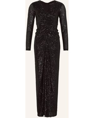 Swing Abendkleid mit Pailletten - Schwarz