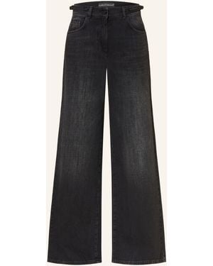 Luisa Cerano Wide Leg Jeans - Schwarz