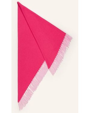 Herzen's Dreieckstuch mit Cashmere - Pink