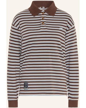 Damson Madder Strick-Poloshirt REMIE - Grau
