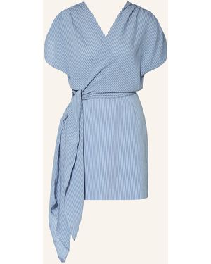 Claudie Pierlot Kleid in Wickeloptik - Blau