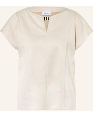 Joseph Ribkoff Blusenshirt in Lederoptik - Natur