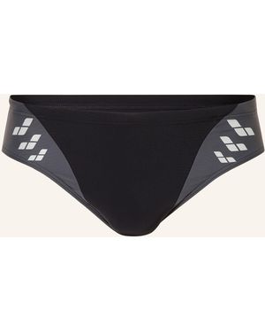 Arena Badeslip STEPLOGO mit UV-Schutz 50+ - Schwarz