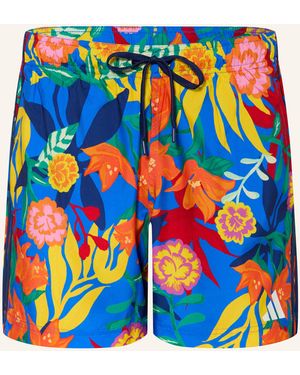 adidas Badeshorts MEXICANA FLORALS 3 STRIPES SWIM SHORTS 5 INCH - Blau