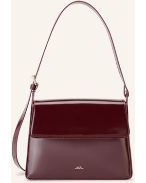 A.P.C. Handtasche VIRGINIE FLAP - Rot