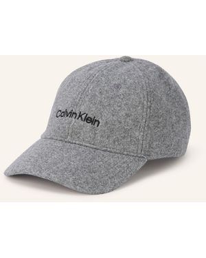 Calvin Klein Flanell-Cap - Grau