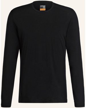 Icebreaker Funktionswäsche-Shirt 200 OASIS aus Merinowolle - Schwarz