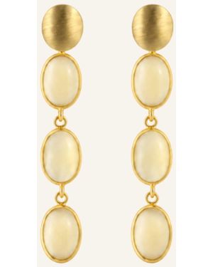 LOTT.gioielli 101400002614 APRIL CE QU THREE FRAMED STONES WAX MIX by GLAMBOU - Mettallic