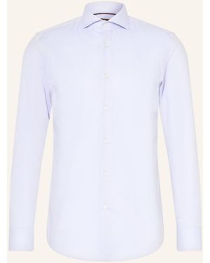 BOSS Piqué-Hemd HANK Slim Fit - Weiß