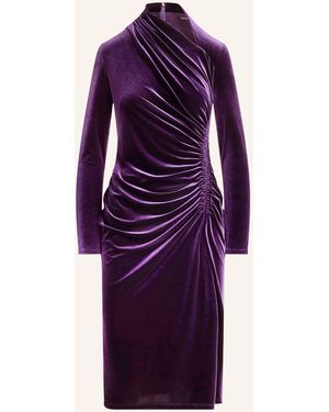 Ralph Lauren Etuikleid aus Samt - Lila