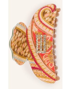 Etro Haarklammer mit Schmucksteinen - Orange