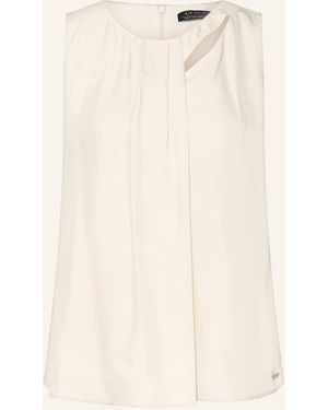 ARMANI EXCHANGE Blusentop aus Satin mit Cut-out - Natur