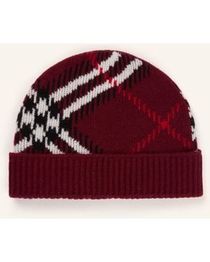 Burberry Mütze mit Cashmere - Rot