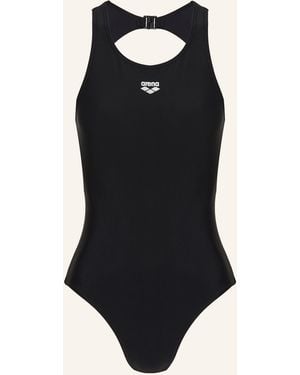Arena Badeanzug O BACK - Schwarz
