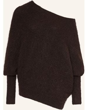 Gestuz One-Shoulder-Pullover GZDEBBIE mit Mohair - Schwarz