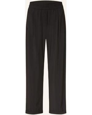 Marc Cain 7/8-Hose mit Galonstreifen - Schwarz