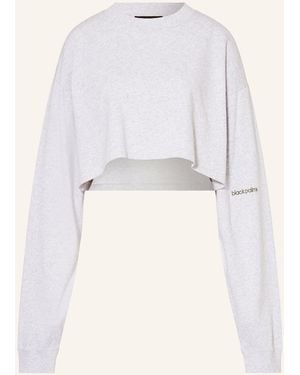 Black Palms Cropped-Longsleeve - Natur